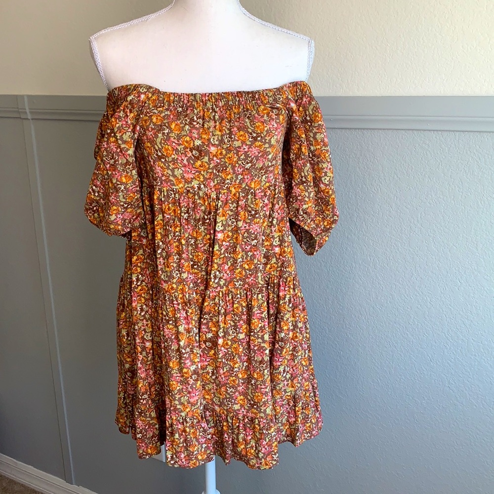 Flower print dress